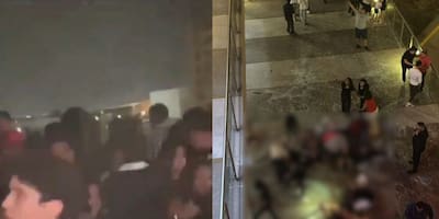 Video: derrumbe de una terraza en México dejó tres muertos y 16 heridos