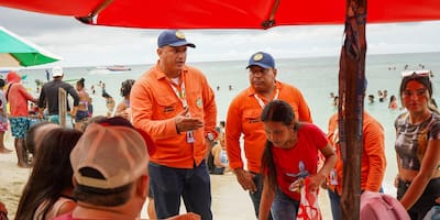 Así fue la jornada de prevención liderada por la Alcaldía en Playa Blanca, Barú 