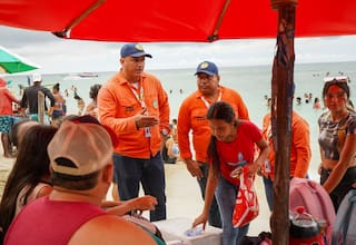 Así fue la jornada de prevención liderada por la Alcaldía en Playa Blanca, Barú 